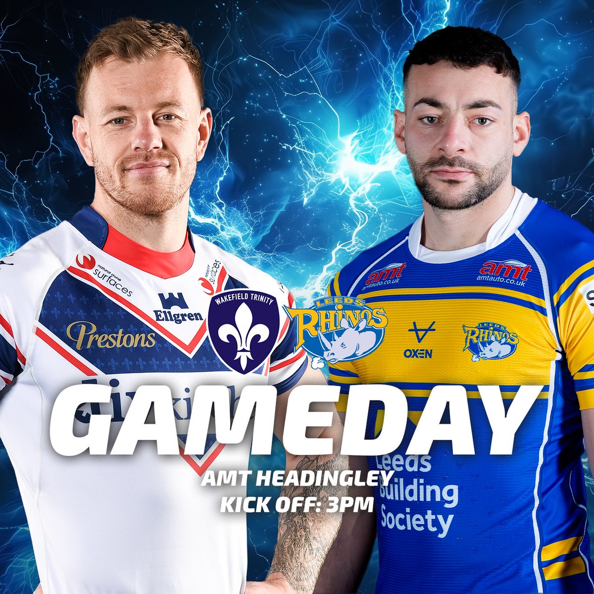 🏉 THE START OF SUPER LEAGUE IS HERE!!

🆚 Leeds Rhinos
🏟️ AMT Headingley
🕒 Kick Off: 3pm
🎟️ Tickets available from the ground!

#UpTheTrin