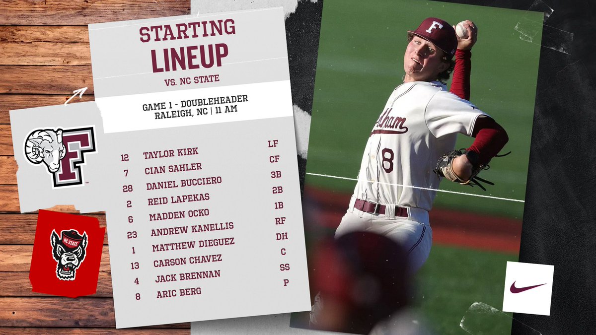 Your Opening Day - Game 1 lineup!