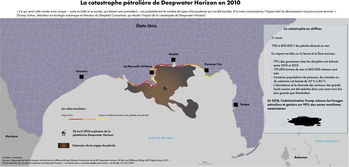 Les risques liés au transport et à l'exploitation du pétrole. Cartographies statiques et une version interactive #Macarte pour illustrer les programmes de seconde et terminale en géographie. Un focus infographie pour le Th1 #HGGSP cartolycee.net/spip.php?artic…