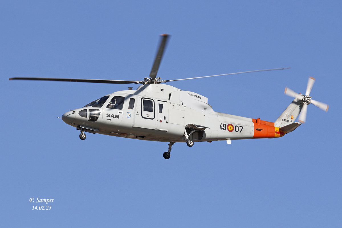 #Sikorsky S-76C "Jasón" del #Ala49 #SAR con Base en Son San Juan despegando por la 23L de la #BASanJavier #AcademiaGeneraldelAire <a href="/EjercitoAire/">Ejército del Aire y del Espacio</a>. <a href="/SpottersMurcia/">Spotters Murcia</a>