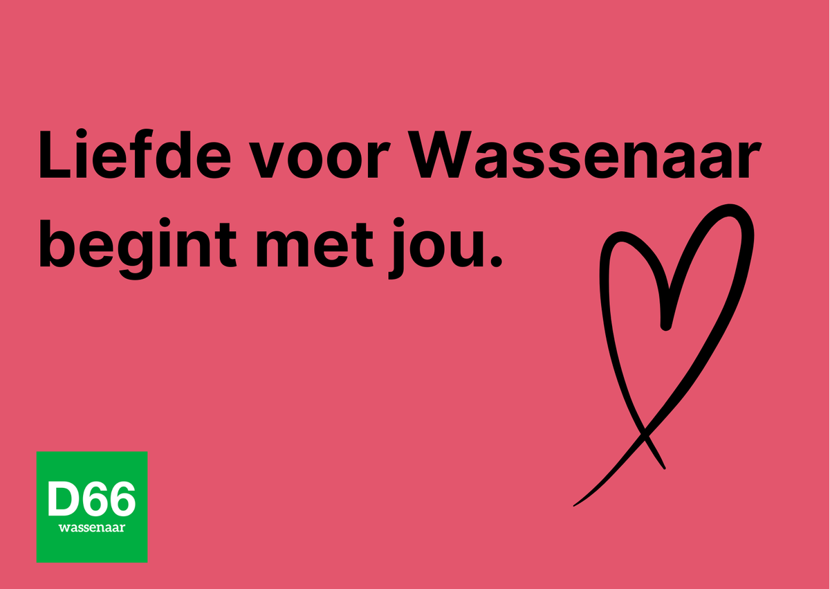 ❤️Op #Valentijnsdag vieren we niet alleen de liefde voor elkaar, maar ook voor ons prachtige #dorp.  Een dorp dat bloeit door haar inwoners. Denk mee over de toekomst van ons dorp en sluit je aan bij <a href="/D66Wassenaar/">D66 Wassenaar</a>.  Mail ons: secretaris@d66wassenaar.nl #Wassenaar #D66