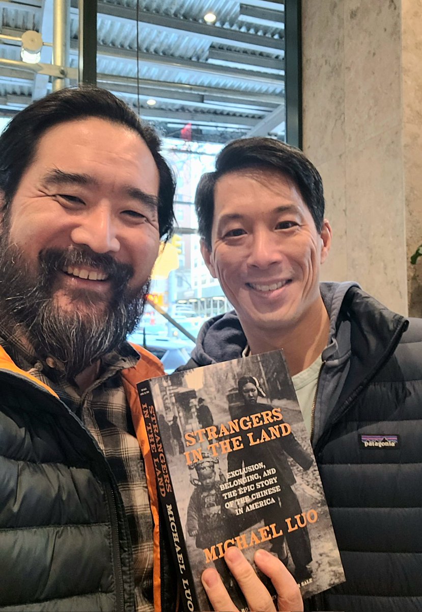 Abraham Cho (@abrahamcho) on Twitter photo Great catching up with my man <a href="/michaelluo/">Michael Luo</a> and honored to receive an advance copy of his much anticipated book Strangers in the Land, a narrative history of Chinese in America! Can't wait to dig in! Great catching up with my man <a href="/michaelluo/">Michael Luo</a> and honored to receive an advance copy of his much anticipated book Strangers in the Land, a narrative history of Chinese in America! Can't wait to dig in!