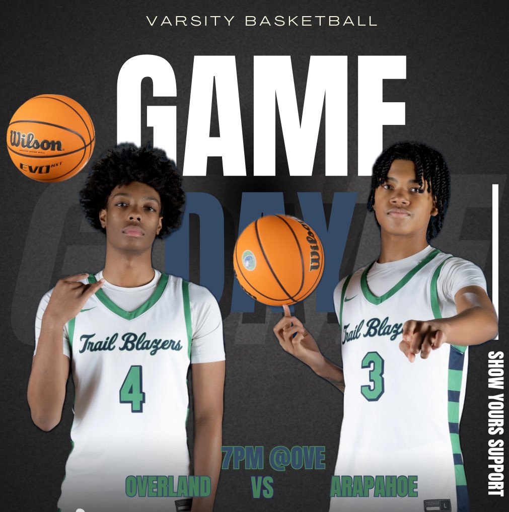 Overland Boy's Bball (@ohshoopsquad) on Twitter photo The beast (Isreal) and the octopus (Dontae) welcome Y’all to…GAMEDAY!
7pm @ OVE vs. Arapahoe
1st rd Centennial League Tourney
4 vs. 5 match-up
<a href="/WeAreOverland/">Overland Athletics</a> The beast (Isreal) and the octopus (Dontae) welcome Y’all to…GAMEDAY!
7pm @ OVE vs. Arapahoe
1st rd Centennial League Tourney
4 vs. 5 match-up
<a href="/WeAreOverland/">Overland Athletics</a>