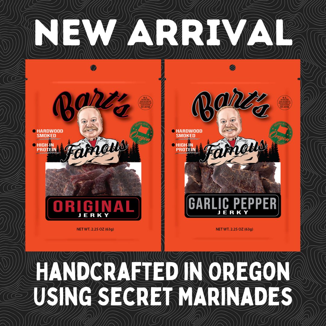 Introducing Bart’s Famous Jerky to our line-up of awesome brands! 🪵🥩🔥 Made in Oregon, smoked to perfection, and downright savory. Shop 400+ brands and flavors of craft jerky at JerkyGent.com! <a href="/BartsFamous/">Bart's Famous Jerky</a> #NewArrival #BeefJerky #JerkyGent #MadeInOregon