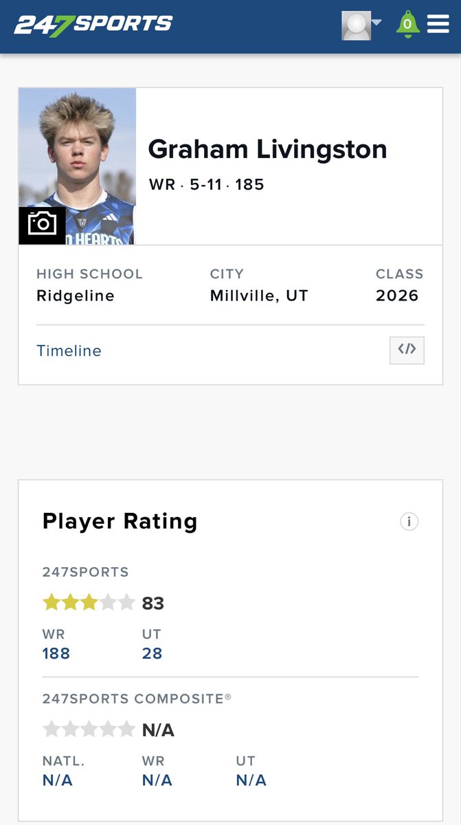 Graham Livingston 3⭐️ (@graham_liv12) on Twitter photo Thank you <a href="/BlairAngulo/">Blair Angulo</a>, <a href="/BrandonHuffman/">Brandon Huffman</a>, and <a href="/247Sports/">247Sports</a> for the ⭐️⭐️⭐️ ranking! Still work to be done. Looking forward to the challenge! Thank you <a href="/BlairAngulo/">Blair Angulo</a>, <a href="/BrandonHuffman/">Brandon Huffman</a>, and <a href="/247Sports/">247Sports</a> for the ⭐️⭐️⭐️ ranking! Still work to be done. Looking forward to the challenge!