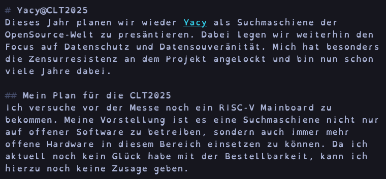 Mit Yacy auf den #CLT2025 / Chemnitzer Linuxtage do3eet.pages.dev/post/clt2025ya…