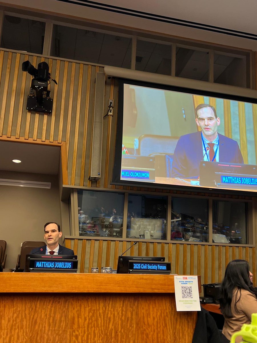<a href="/fesnewyork/">Friedrich-Ebert-Stiftung | New York</a>'s Matthais Jobelius reflects on the fact that working with Civil Society is part of the "political DNA of FES". He also highlighted the role of social democracy, equity and global cooperation in advancing social justice. #CSocD63