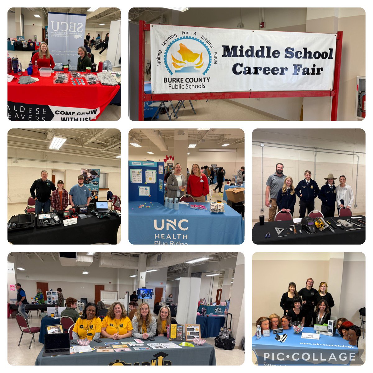 BCPS Middle School Career Fair. Great community partnerships. <a href="/BurkeCoSchools/">BCPS</a>