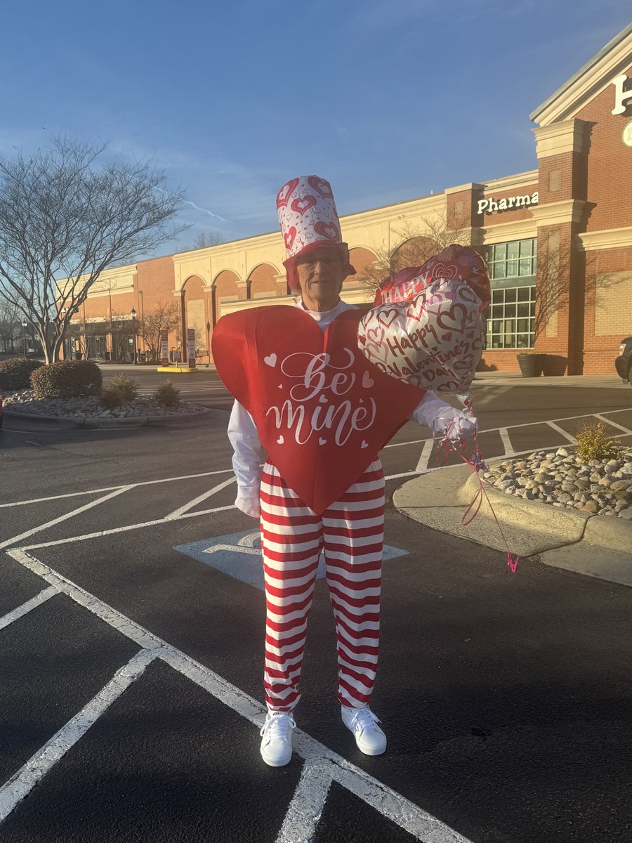 We have the BEST crossing guard! She is always prepared to keep students safe and celebrate each holiday! The <a href="/CedarForkES/">Cedar Fork</a>  community is SO lucky!