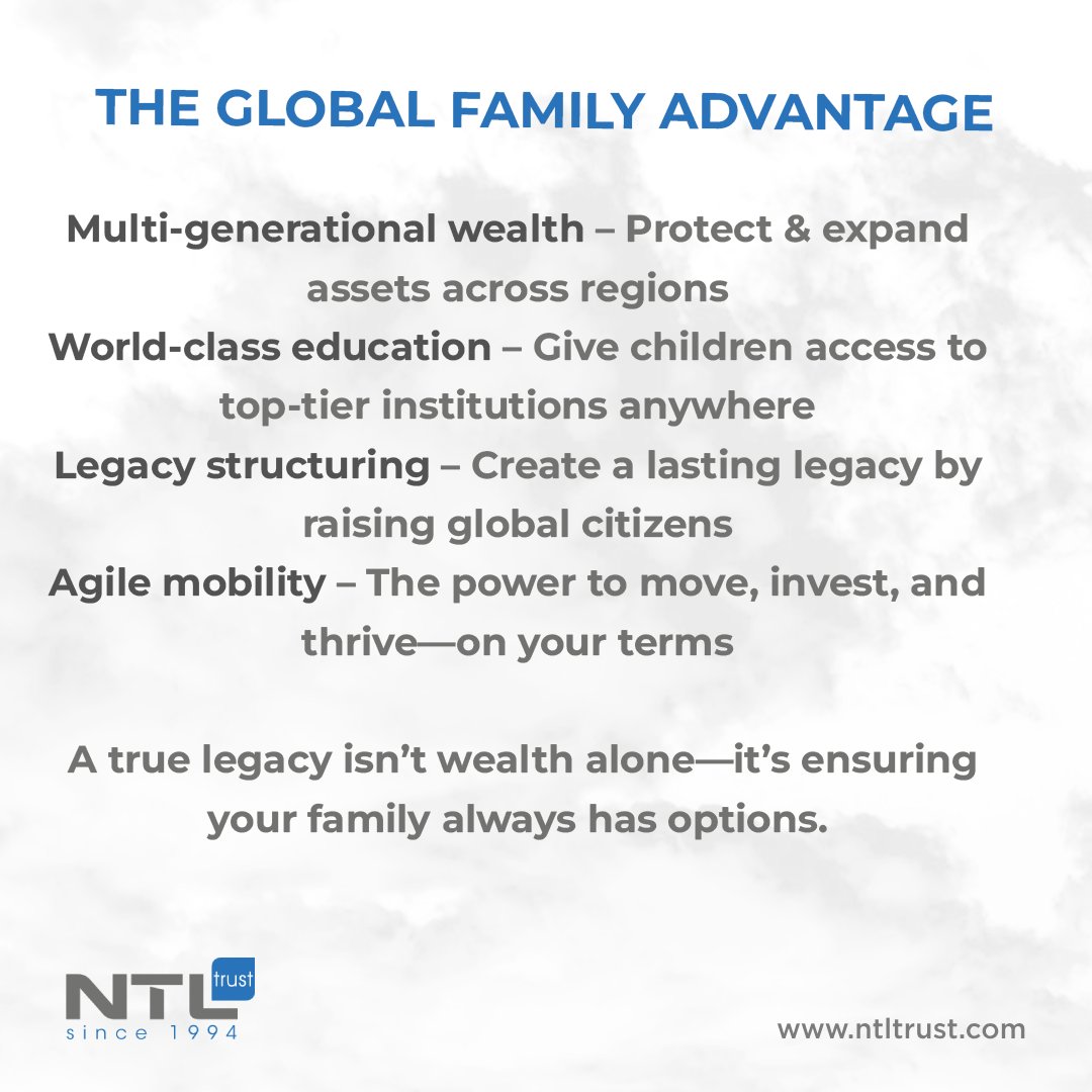 NTLTrust_'s tweet image. Time. Access. Autonomy. The ultimate luxuries.
True wealth isn’t about what you own—it’s about the freedom to live, work, and invest anywhere.

#TimeIsLuxury #AccessEqualsWealth #GlobalCitizenship #AutonomyMatters