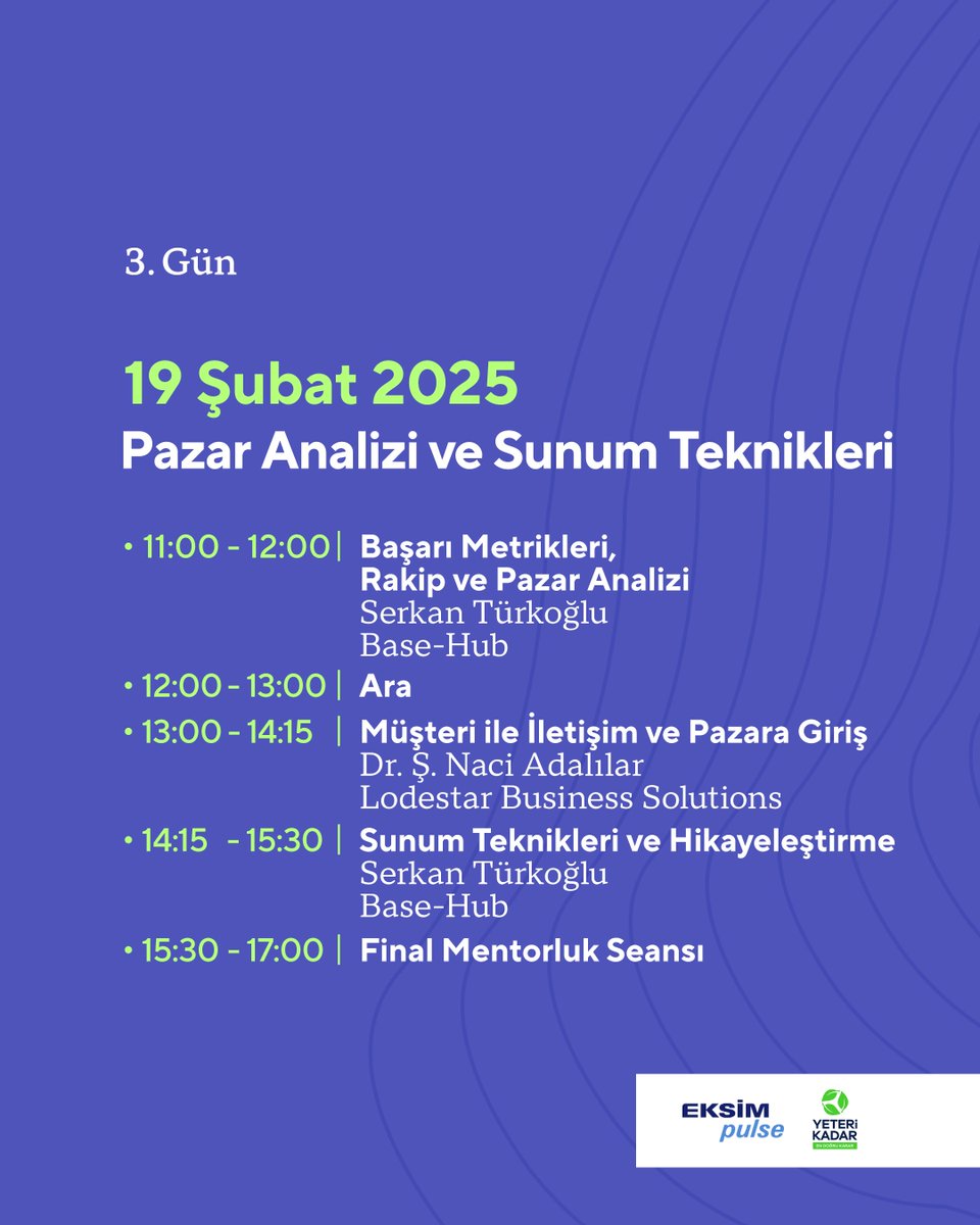 Akıllı Tarım Ideathon Başlıyor!

Tarımın geleceğini birlikte tasarlıyoruz! Üç gün boyunca online eğitimler, grup çalışmaları ve mentorluk seanslarıyla akıllı tarım alanında yenilikçi fikirler geliştiriyoruz. 🚀

📅 17-19 Şubat 2025
💻 Online

#Eksim #AkıllıTarım #Ideathon