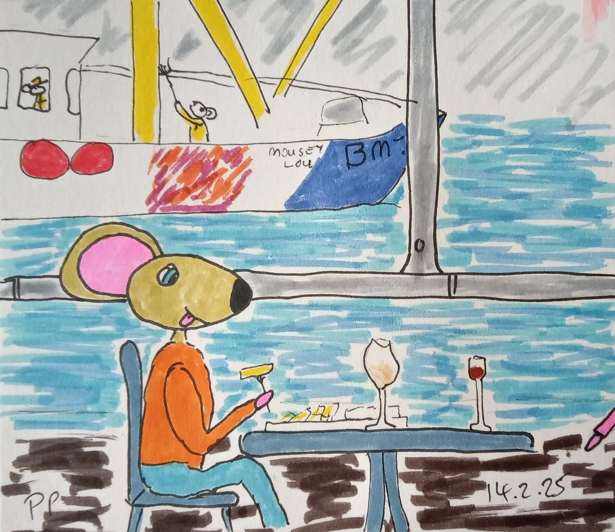 Back in Torbay
To celebrate #ValentinesDay
Fish and Chips
It's the only way

Thanks to <a href="/LarkStudios/">Keith Tunnicliffe</a> for the suggestion 

<a href="/therockfishuk/">Rockfish ~ Seafood restaurants by the coast</a>
#HouseMouse #BootsMouse 
#HouseMouse2025 #HouseMouseOnTour2025 
#DevonMice #CambsMice