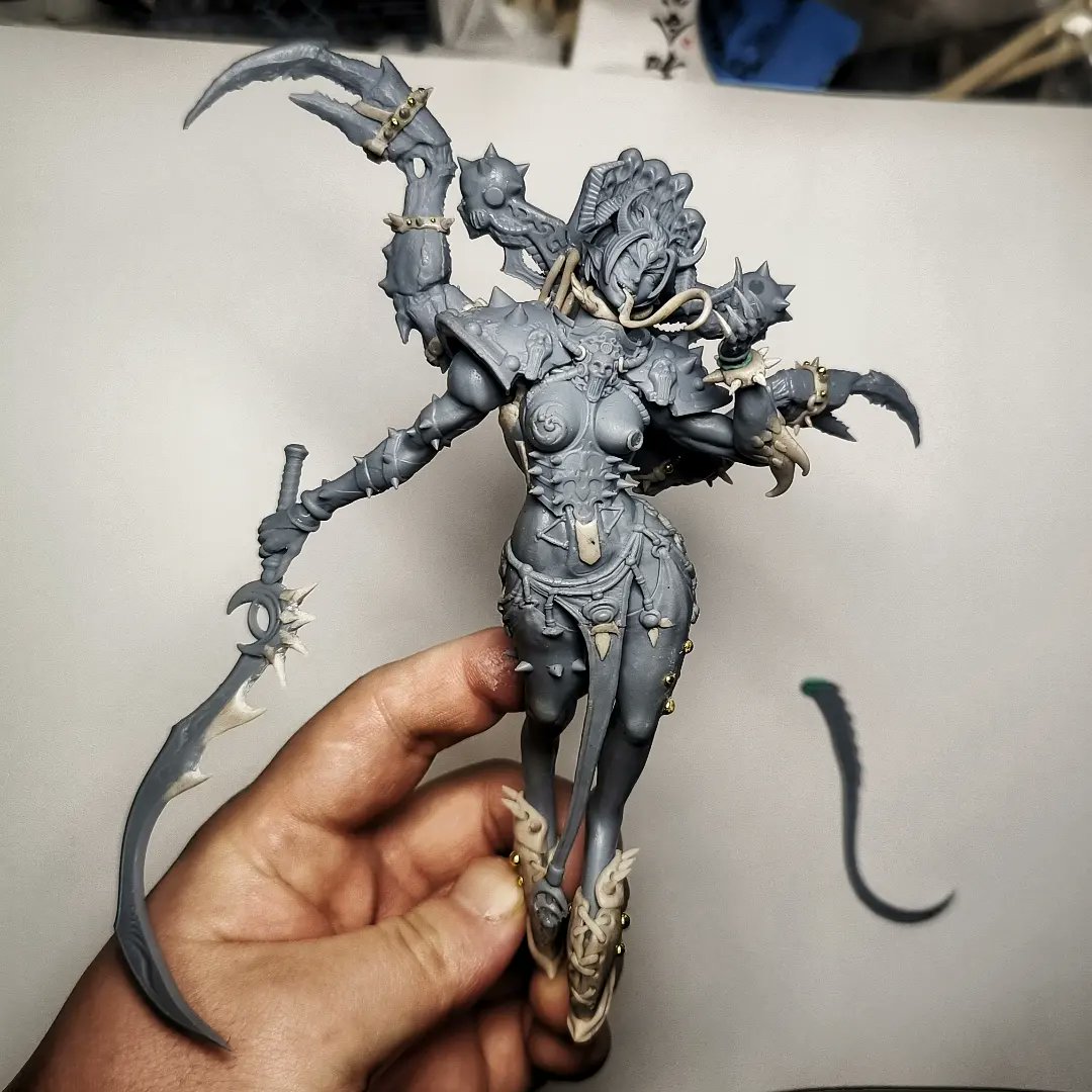 1927822LE's tweet image. Slaanesh Demon Prince
Transformed from a Battle Sister
由战斗修女转化的色孽恶魔亲王
#battlesisters
#slaanesh
#warhammer40k