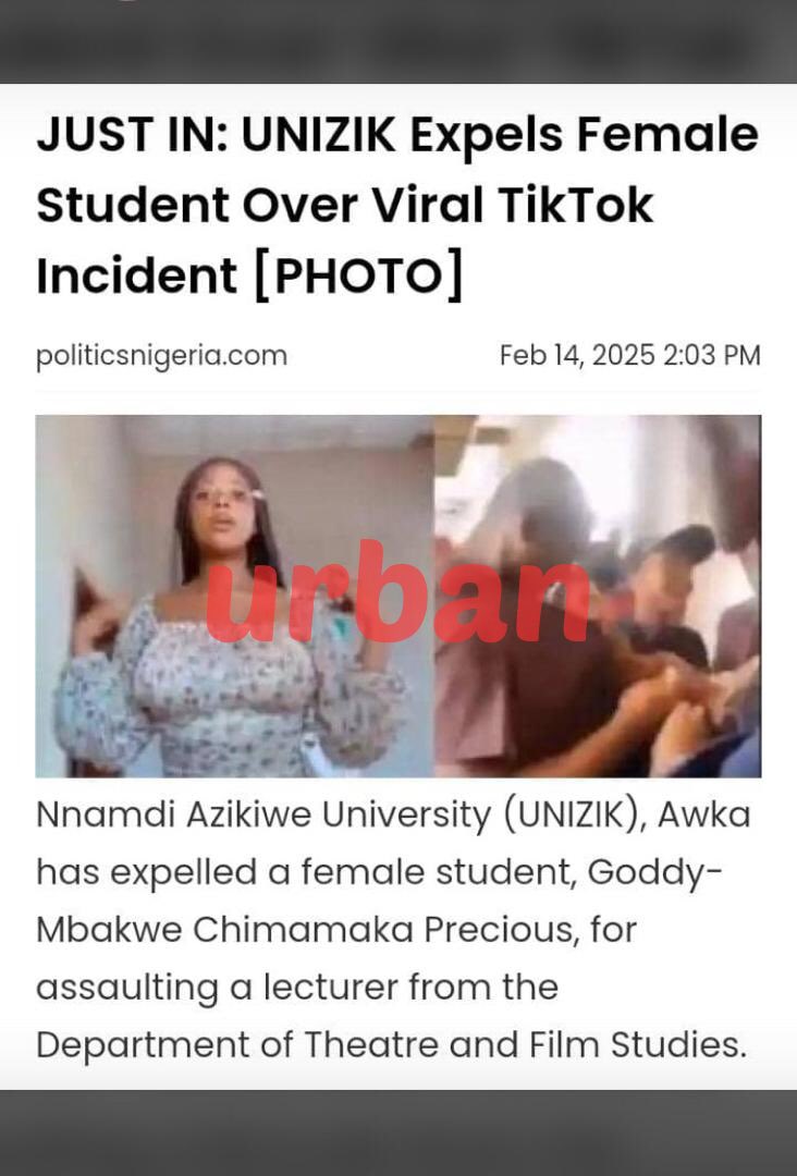 She has been expelled