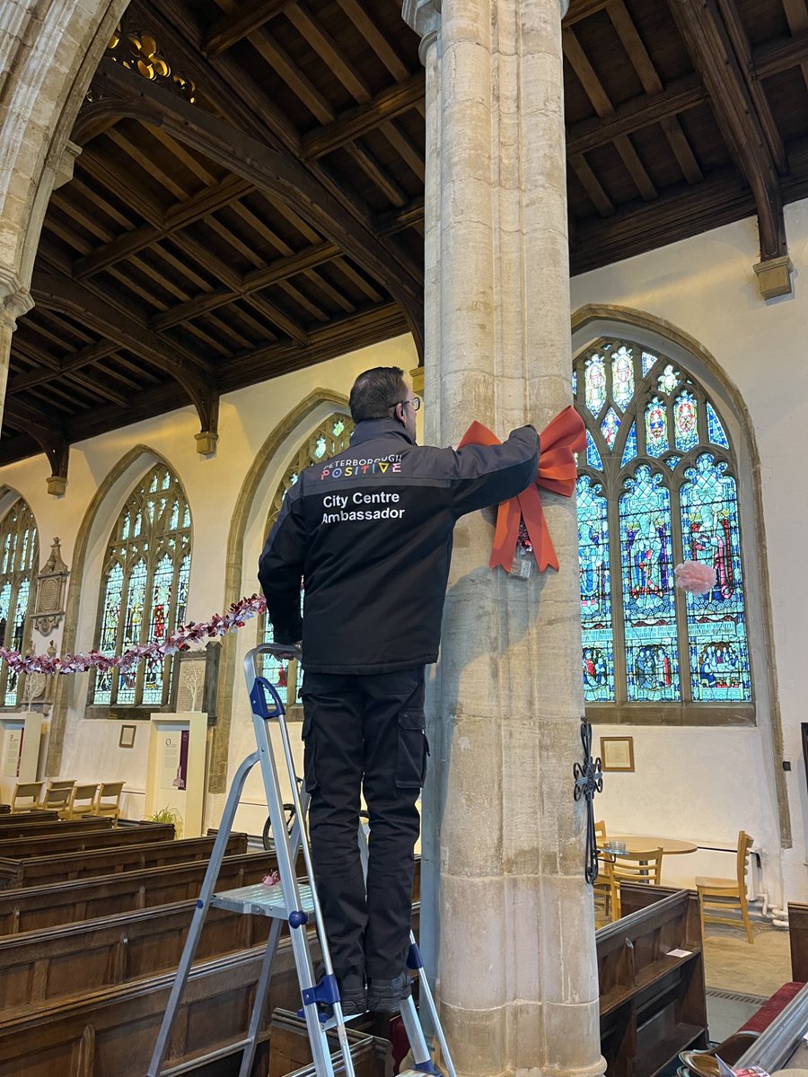 PboroPositive's tweet image. We’re busy getting everything ready for tomorrow’s sold-out Valentine’s Movie Night at St John’s Church!

From the big screen to the finishing touches, it’s all coming together for a love-ly evening in the city centre.

#PeterboroughEvents #PeterboroughBid #PeterboroughBusinesses