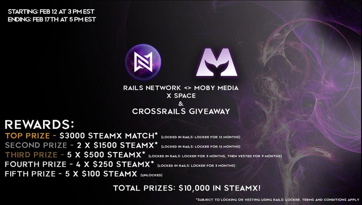 Introducing @steam_exchange - Rails Network | $STEAMX 🦾

A next-gen layer 1 EVM-compatible blockchain with PoWbA security, built for trading, DeFi, and gaming since 2021.🔥

$10,000 $STEAMX giveaway on Telegram!🎁
t.me/SteamXchangeOf…

Big AMA coming up! Get up to speed with