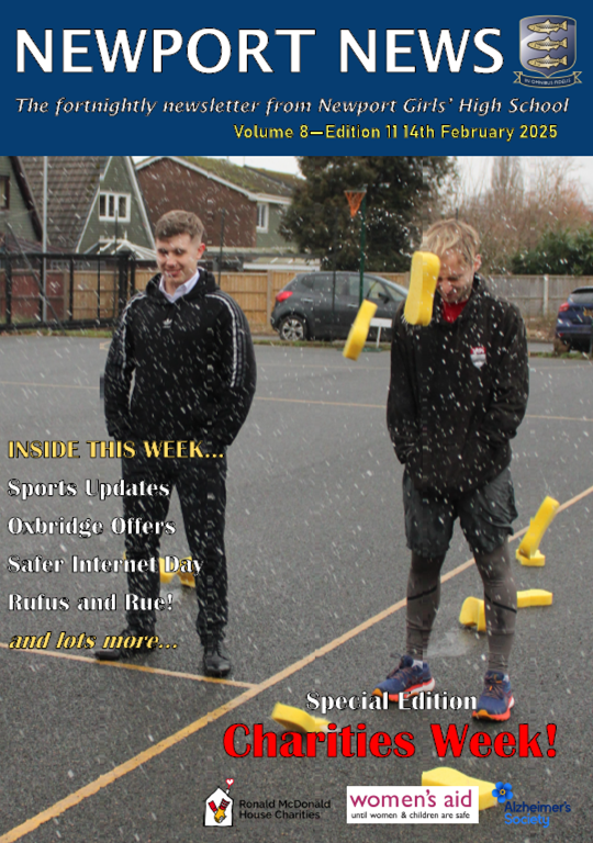Newport News is out now - Find out all about Charities Week and everything else going on at NGHS!

Download it here:

nghs.org.uk/for-parents/ne…