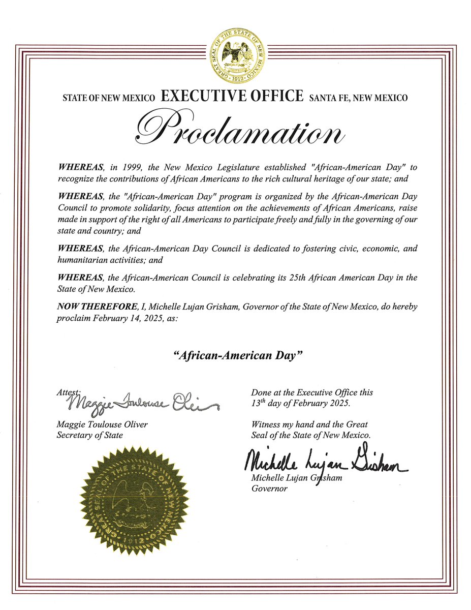 GovMLG's tweet image. Today we celebrate the profound impact Black New Mexicans have made in shaping our state. From #BuffaloSoldiers to trailblazers like Clara Belle Williams, the first Black graduate of @nmsu  in 1937—African Americans have been vital to our success. #BlackHistoryMonth