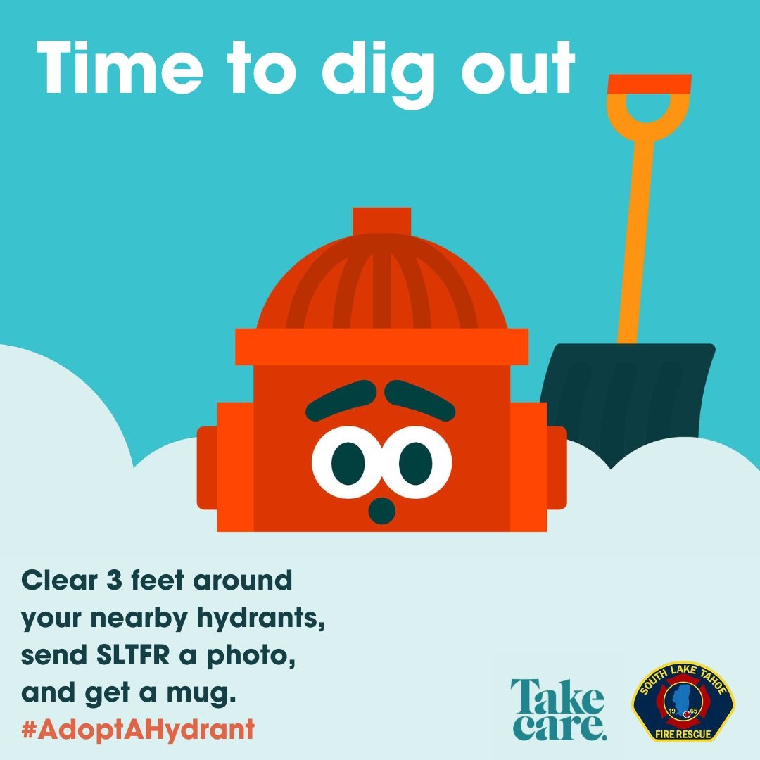 More snow = more hydrants to clear! Clearing your nearby hydrants saves firefighters precious minutes. Plus, you can take a photo, send it or show it to us in person, and pick up our 2024-25 mug at any of SLTFR's stations!