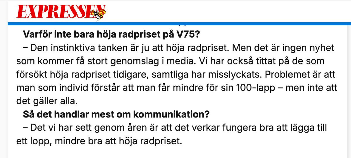 Egen åsikt: att aldrig höja radpriset skjuter bara problemet framför sig. Om 25 år får man troligtvis 50 procent mindre för sin hundralapp. Att ta smällen nu kan därför löna sig på lång sikt.