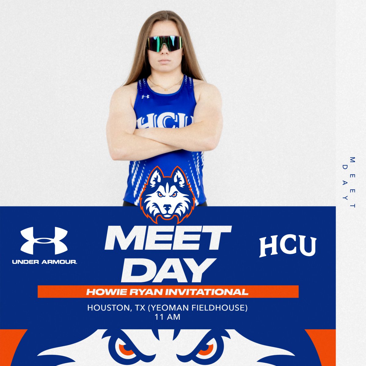 It's Meet Day! <a href="/huskytrackxc/">HCU Track & Field / Cross Country</a> is back at it across town at the UH Yeoman Fieldhouse today for the Howie Ryan Invitational!

#DawgsUp

📺 bit.ly/41gQ1fM
📊 bit.ly/42Rlfew