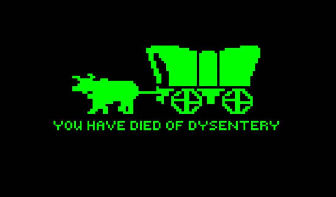 For my fun activity in class today, I am introducing a new generation of kids to the classic Oregon Trail. Needless to say, many have died of dysentery.