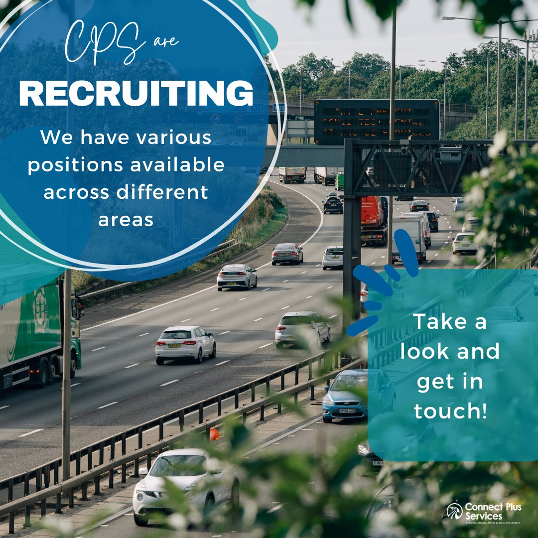 🌟Connect Plus Services are #hiring!🌟

Search our range of exciting roles across our #M25 team, who are dedicated to delivering critical operation and maintenance works across one of the UK’s most crucial road networks.

📝 Search and apply online here: connectplusm25.co.uk/jobs/