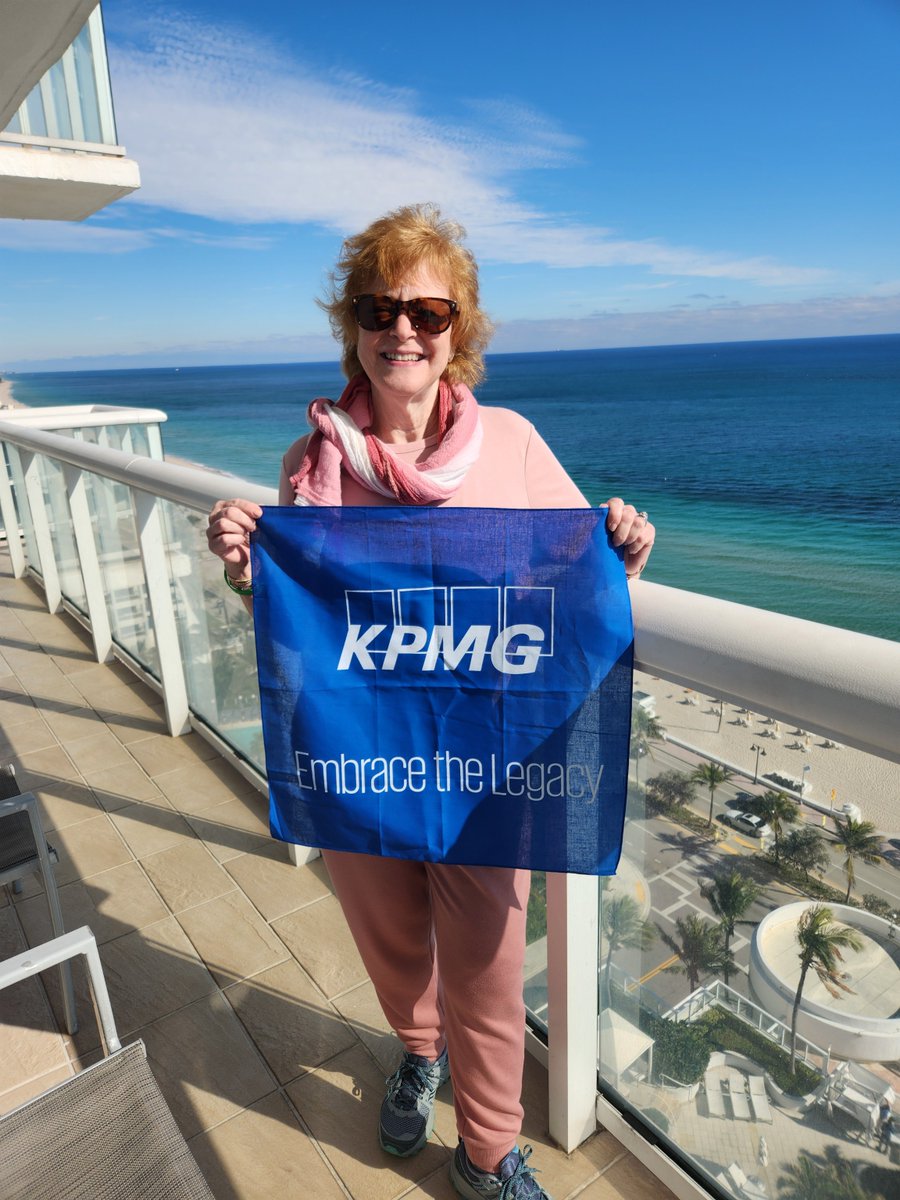 KPMGUSAlumni's tweet photo. Alumna Barbara Gerrity Embraced the Legacy last month in Fort Lauderdale! #LegacyFlagFriday #KPMGalumni ☀️ https://t.co/ftbCxnvpSD