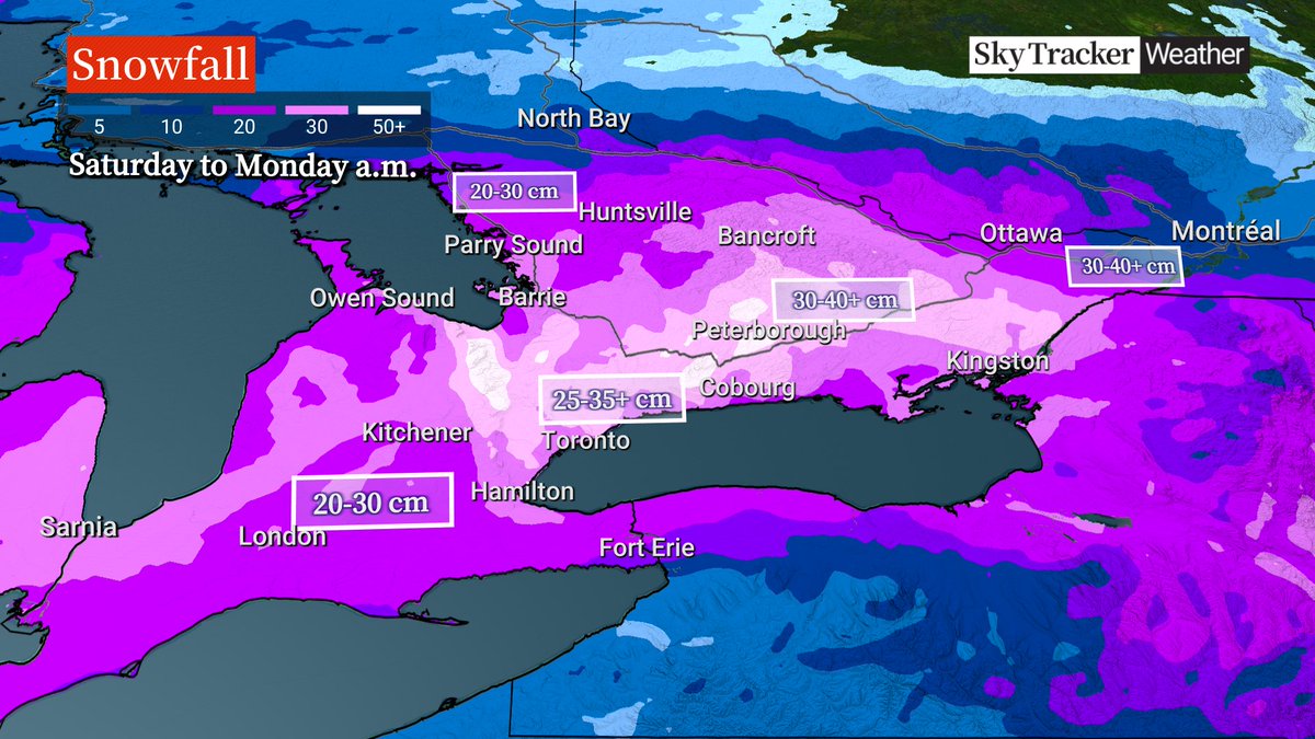 AnthonyFarnell's tweet photo. The city of Toronto needs to start planning their snow removal strategy today. By the end of the weekend there will be nowhere to put the fresh snow/ice pellets and this storm is followed by the polar vortex so waiting for it to melt is not an option. @MayorOliviaChow @311Toronto https://t.co/LtBYs1fGGj