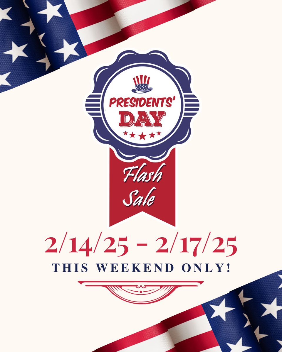 AmericanSale's tweet image. Our Presidents&apos; Day Flash Sale starts TODAY—grab the best deals of the season before they&apos;re gone! This weekend only! 🇺🇸⁠
⁠
americansale.com/pages/our-stor…

#AmericanSale #BringTheFunHome #Patio #Pools #GameRoom #Hottubs #Spas #OutdoorLiving #OutdoorOasis #HomeDecor #Design