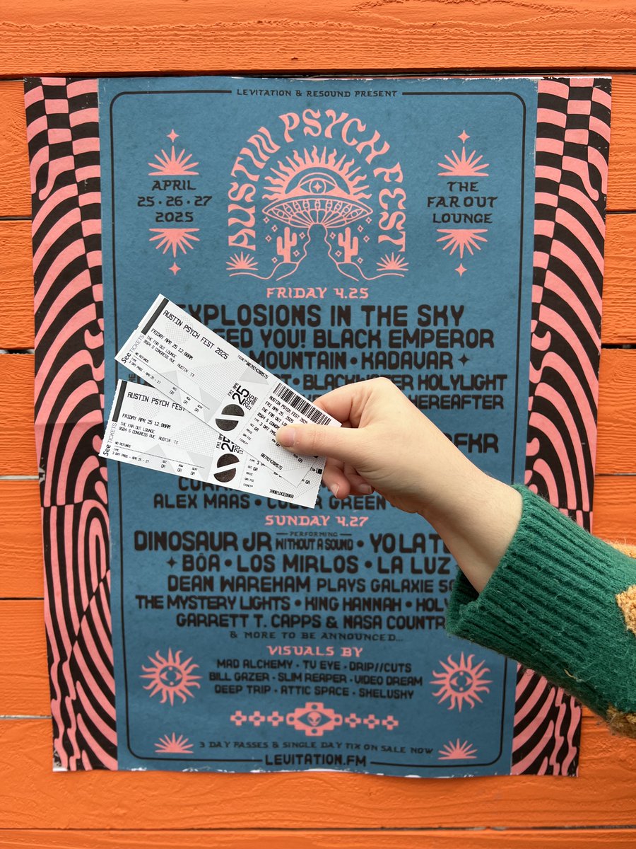 Resound Presents (@resoundpresents) on Twitter photo Give em what they really want: 3 letters and ends with X! 🔥❤️🔥
Grab your TIX for APF'25 with no fees for Valentine's Day! 
A full 48 hours of *NO FEES* for Austin Psych Fest TIX
*Sales Tax & CC charge fees still apply but we were able to axe the rest!
bit.ly/PSYCH25 Give em what they really want: 3 letters and ends with X! 🔥❤️🔥
Grab your TIX for APF'25 with no fees for Valentine's Day! 
A full 48 hours of *NO FEES* for Austin Psych Fest TIX
*Sales Tax & CC charge fees still apply but we were able to axe the rest!
bit.ly/PSYCH25