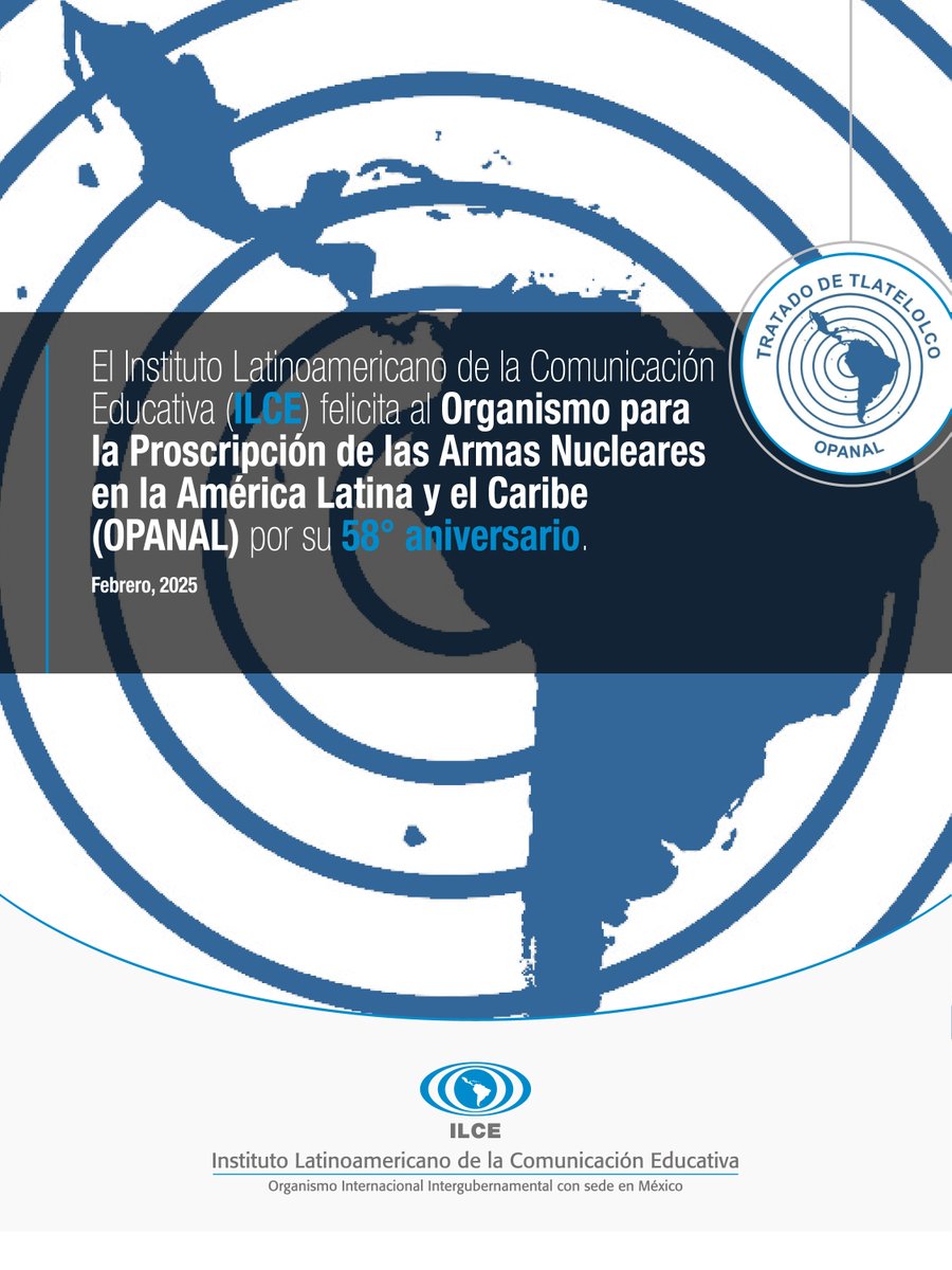 Hoy conmemoramos el 58º aniversario de la apertura a la firma del Tratado para la Prohibición de las Armas Nucleares en América Latina y el Caribe.

El Artículo 7 del #TratadoDeTlatelolco estableció al <a href="/OPANAL/">OPANAL</a>, que desde 1969 asegura el cumplimiento del tratado, prohibiendo el