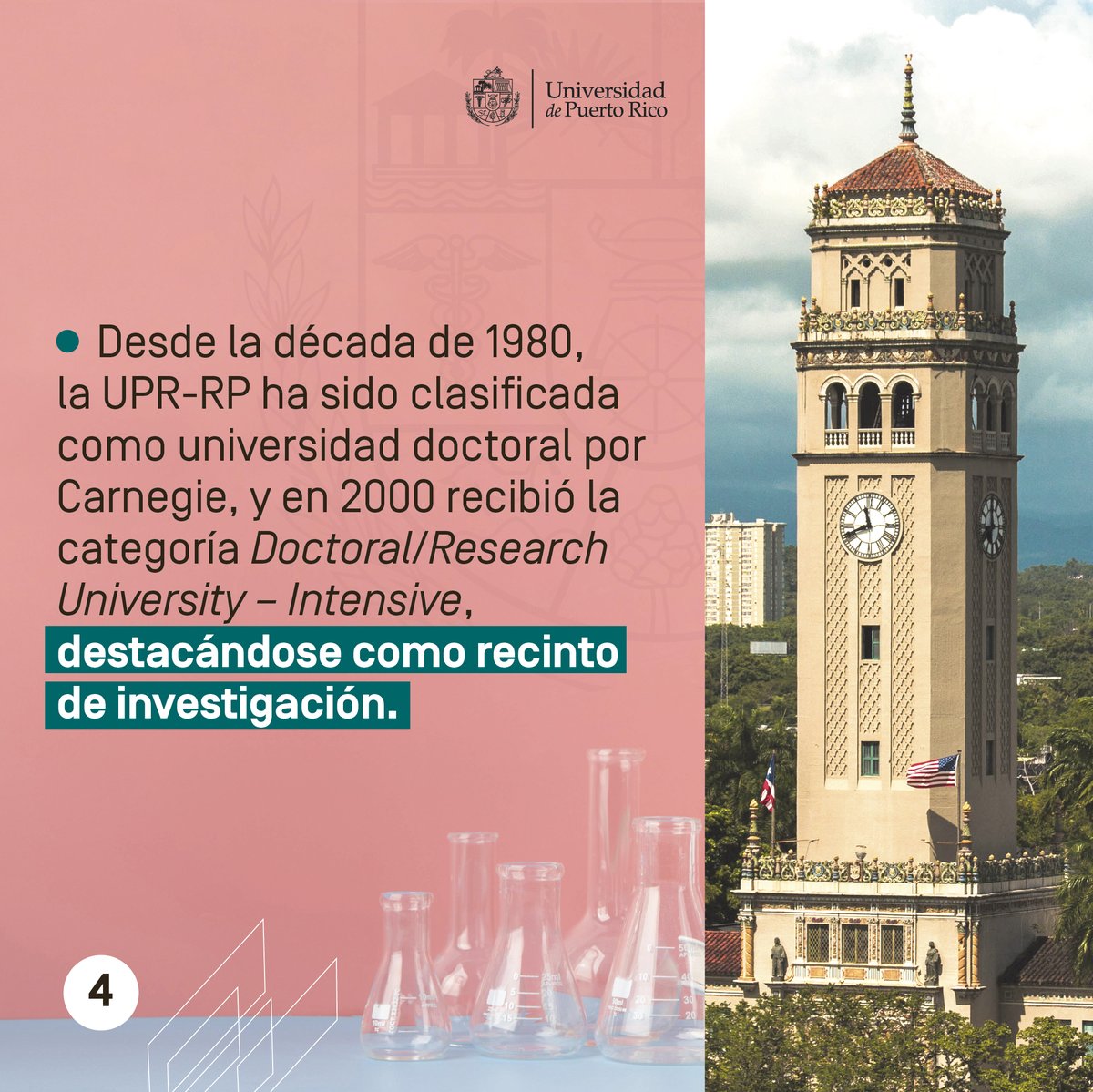 La <a href="/uprm/">RUM/UPRM</a> y <a href="/uprrp/">UPR Río Piedras</a> han sido reconocidos con la prestigiosa clasificación "R2" por la Fundación Carnegie, destacando su dedicación a la investigación de alto impacto.

Esta distinción subraya el compromiso de la #UPR con la excelencia académica y la innovación.
