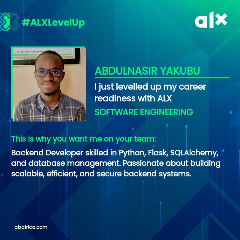 Bitweb_Tech's tweet image. Officially an ALX Software Engineering Program graduate! 🎓✨ Grateful and
excited for the future. Thanks to all who supported me! 🙌 #ALXSEGrad #ALXSE
#SoftwareEngineering #ALXLevelUp #ALX_SELegacy