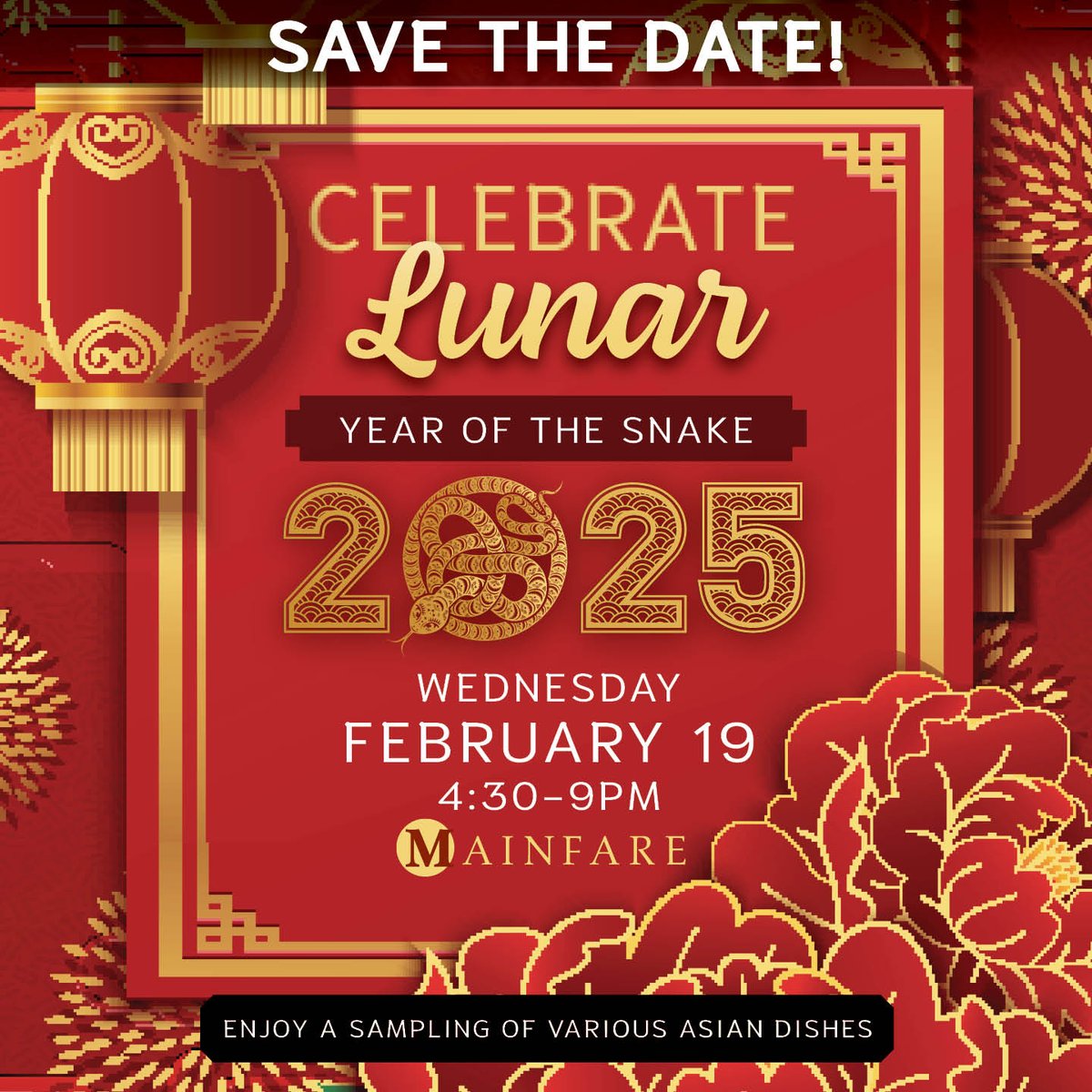 uridining's tweet image. SAVE THE DATE to Celebrate the Lunar New Year in Mainfare Dining Hall, Hope Commons, Wednesday, February 19th, dinner, 4:30-9PM. Come to enjoy a sampling of various Asian dishes!