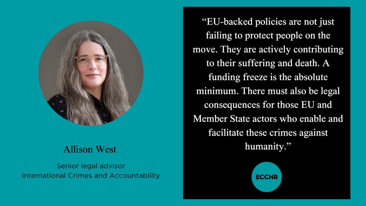 ECCHR (@ecchrberlin) on Twitter photo NGOs call on <a href="/EU_Commission/">European Commission</a> to act! The recent discovery of mass graves in Libya, believed to be people migrating, is horrific. #EU funding to Libya must be reviewed and instead used to save lives and ensure routes to safety👇ecchr.eu/pressemitteilu… NGOs call on <a href="/EU_Commission/">European Commission</a> to act! The recent discovery of mass graves in Libya, believed to be people migrating, is horrific. #EU funding to Libya must be reviewed and instead used to save lives and ensure routes to safety👇ecchr.eu/pressemitteilu…
