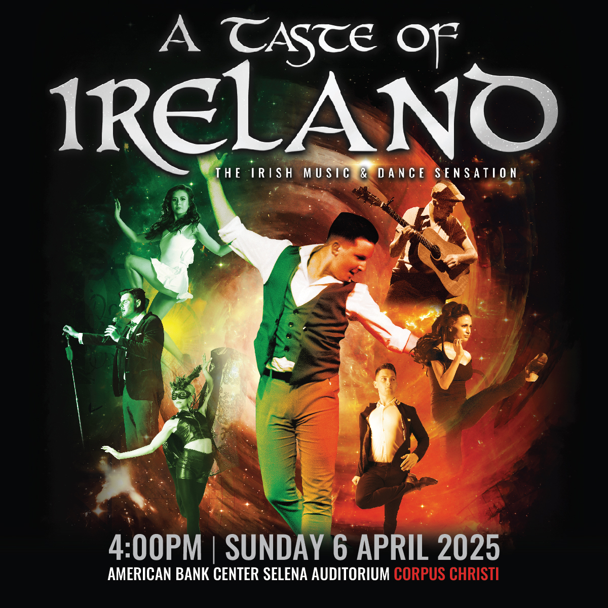 📷 On Sale Now! A Taste of Ireland is coming to American Bank Center Selena Auditorium on Sunday, April 6th.
Watch world-class performers blend melodic folk mash-ups, live jaw-dropping acapella tap battles and heartwarming story telling.
📷 bit.ly/TasteofIreland…