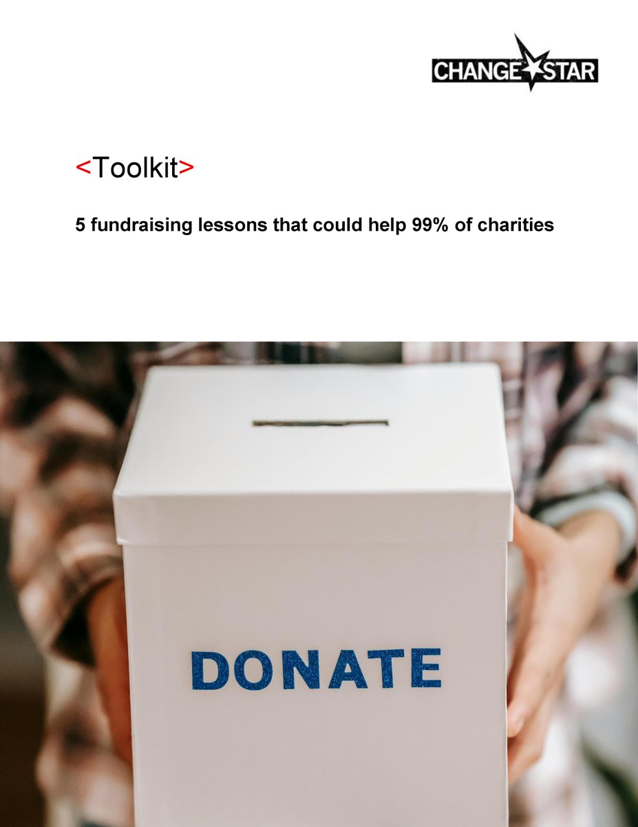 5 fundraising lessons that could help 99% of charities changestar.co.uk/5-fundraising-… 
☝️Great new toolkit for #charities, #nonprofits and #fundraisers from <a href="/ChangeStartweet/">ChangeStar</a>
