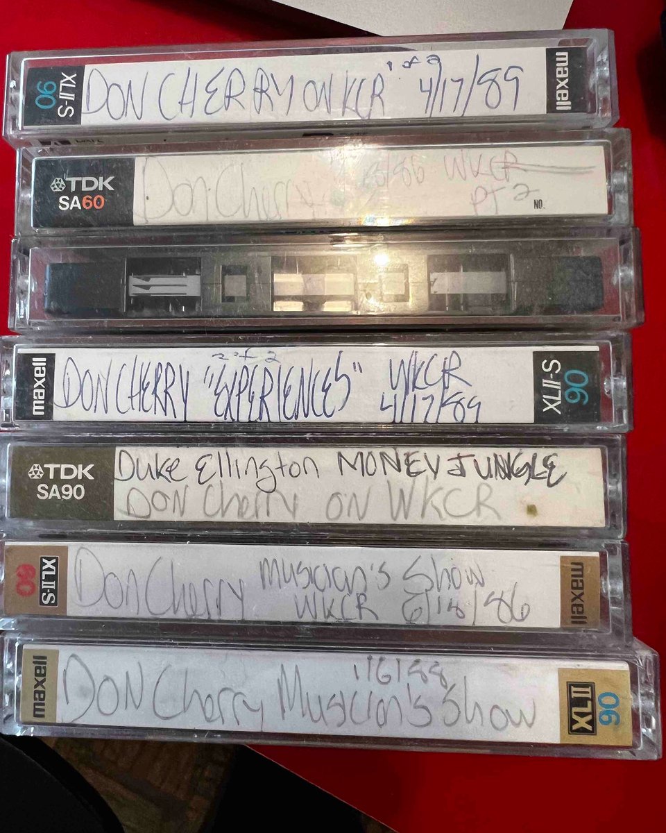 Back in the Eighties, Don was a frequent guest on Mitch Goldman's show. It was an ongoing Eighties NYC Don Cherry party. Host, Mitch Goldman, highlights archival tapes featuring Don Cherry this Monday (2/17) from 6pm to 9pm NYC time on WKCR 89.9FM or wkcr.org.