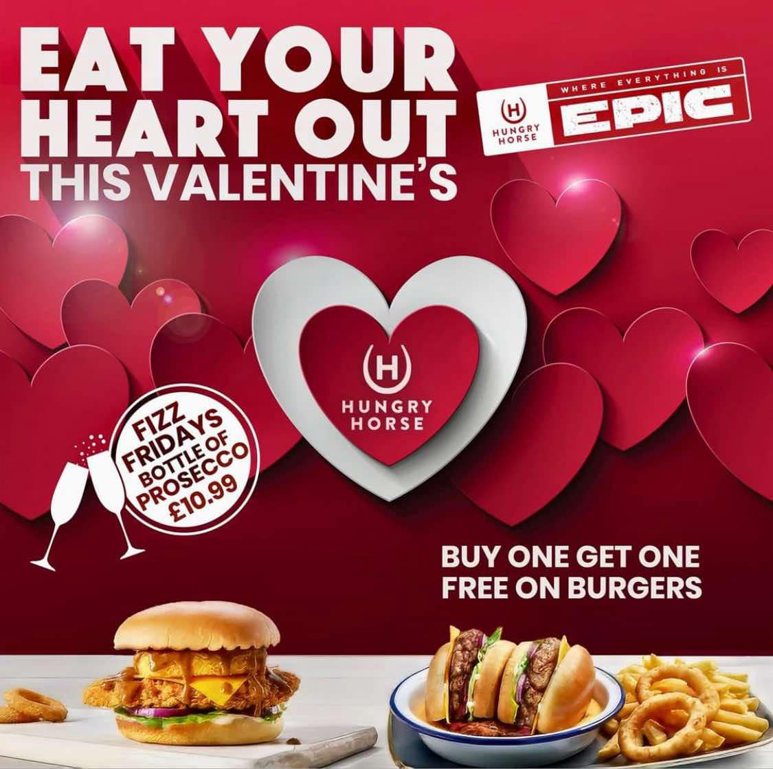 HardyPick_HH's tweet photo. ⚽️ Match Night Special! ⚽️
Is love in the air tonight between Brighton and Chelsea? Join us tonight to watch the match with our BOGOF on Burgers! 🍔 Plus, our Friday Fizz treat for just £10.99!🥂Happy Valentine's Day! ❤️
#BrightonVsChelsea #Burgers #FridayFizz #Valentinesday2025 https://t.co/KK0j2s0MVv