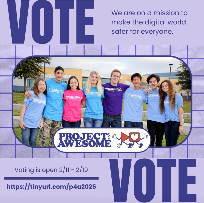 serimdehmlow's tweet image. My amazing mentor, Kim Karr, and @icanhelp is participating in the 18th annual #ProjectforAwesome ! 🎉 

Voting open until Wednesday February 19th - 11:59am EST!!! Every vote counts!

VOTE HERE 👉🏻 projectforawesome.com/watch?v=5Ws19y…

#digital4good #digitalwellness #onlinesafety #techforgood