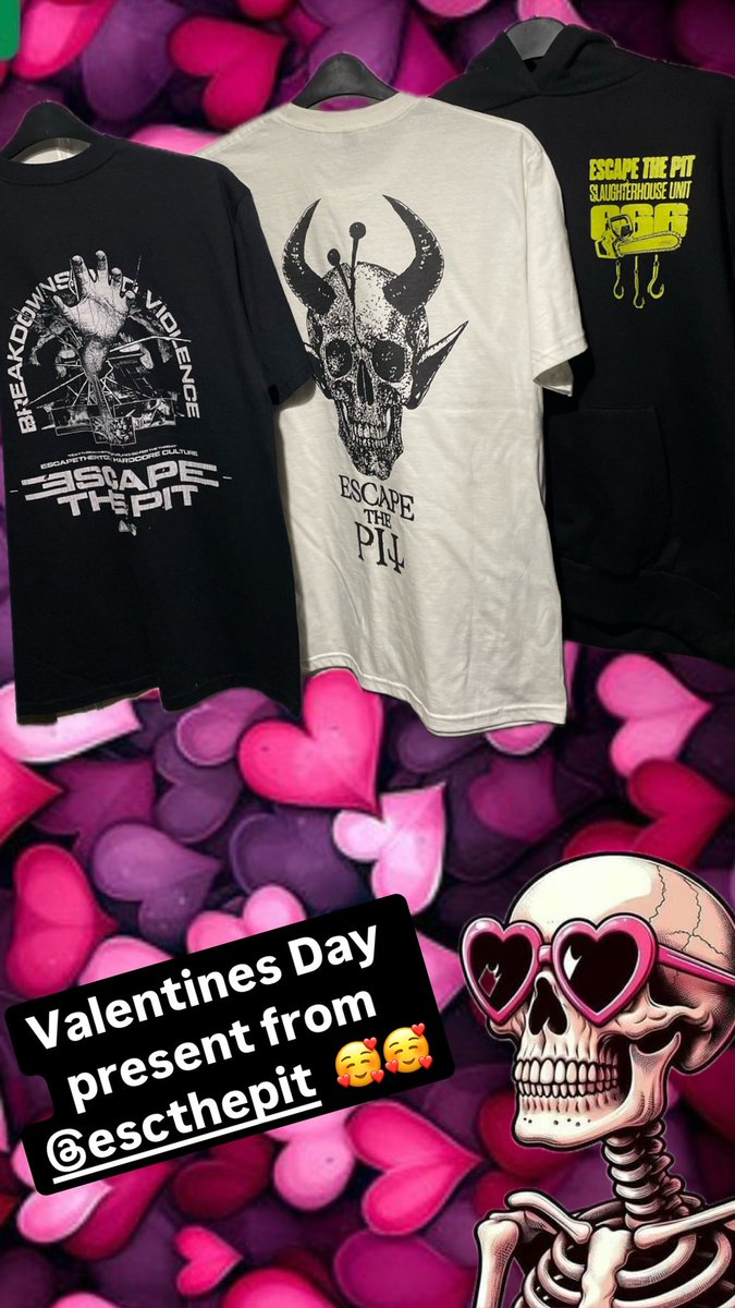 Happy Valentines Day 💕

Cannot wait to show you what I’ve been up to behind the scenes 😍❤️

Working on my passion project with some INCREDIBLY talented designers <a href="/SinistaVision/">Sinista</a> <a href="/KinGzArts/">Oscar Sweetz Sykez</a> 🔥

More soon on <a href="/EscapeThePit/">Escape The Pit</a> 🥰
