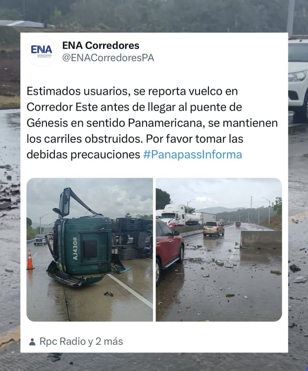 Traficologo1's tweet photo. #ENAinforma
@ENACorredoresPA https://t.co/piqsRNdsGs