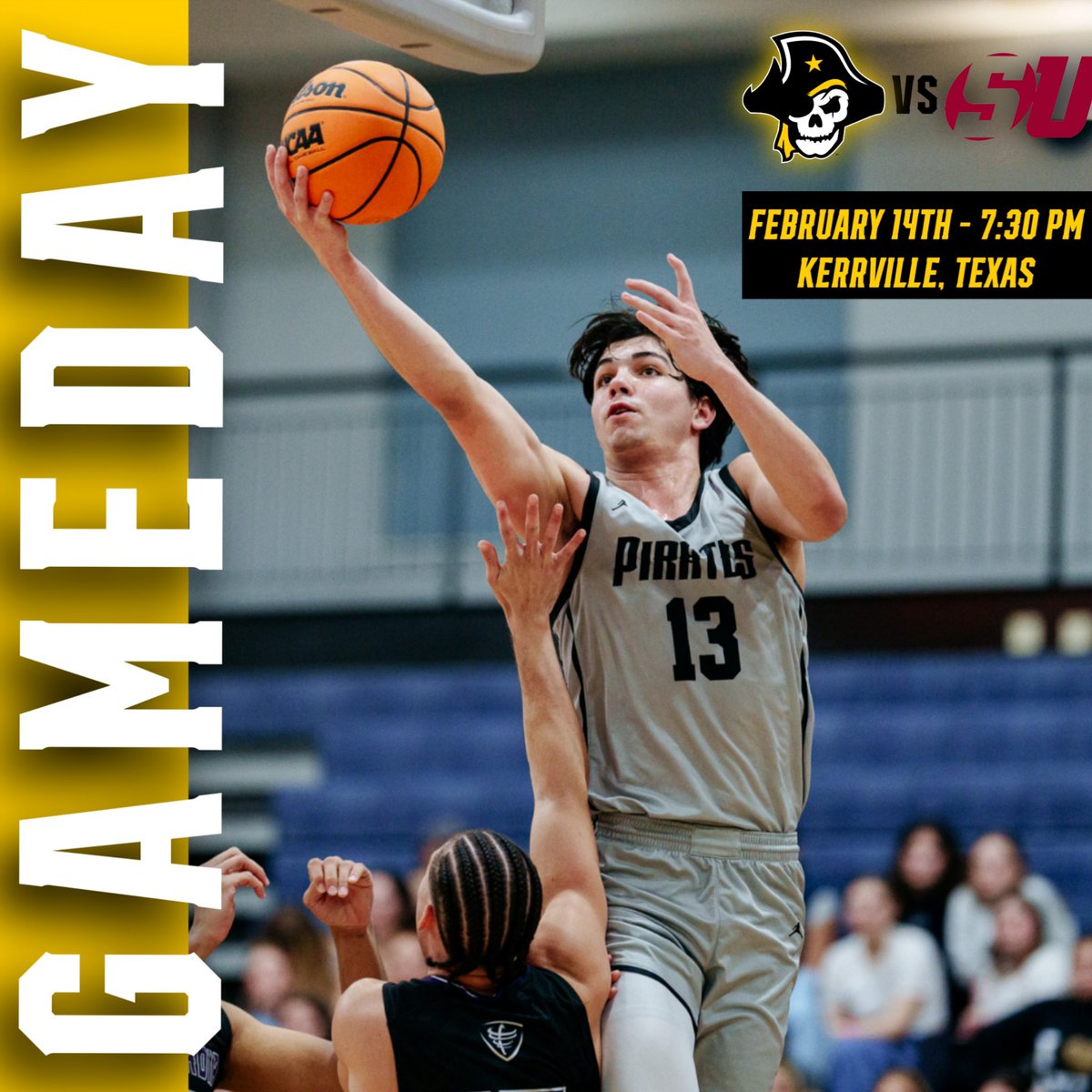 Southwestern Pirates (@supirates) on Twitter photo #GAMEDAY // <a href="/SUPiratesMBB/">Southwestern MBB</a>
π Schreiner University
β° 7:30 PM
πKerrville, Texas
πΊπ southwesternpirates.com #GAMEDAY // <a href="/SUPiratesMBB/">Southwestern MBB</a>
π Schreiner University
β° 7:30 PM
πKerrville, Texas
πΊπ southwesternpirates.com