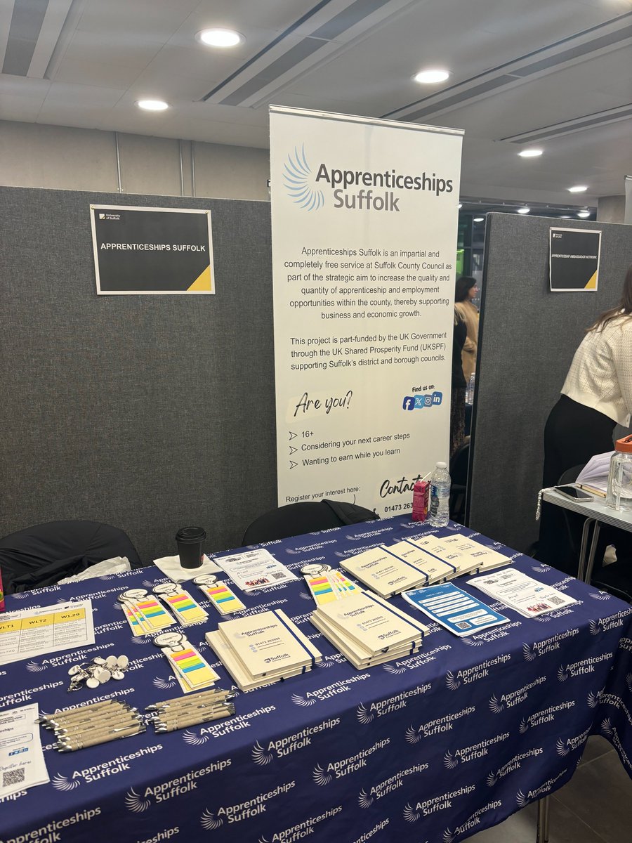 AppsinSuffolk's tweet photo. It’s Celebration Friday!🎉

The Apprenticeships Suffolk Team have had an exciting &amp; busy week getting involved in National Apprenticeship Week 2025🌟 https://t.co/PXpybdOpTi