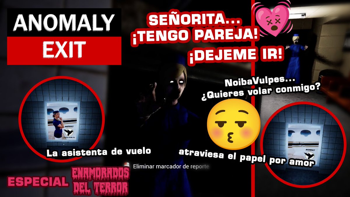 NoibaVulpes's tweet image. Ya disponible ENAMORADA de MI en SAN VALENTIN 🚃 #AnomalyExit con @AdamSlyWolf #4 ESPECIAL ENAMORADOS DEL TERROR en #YouTube 

Es #viernesdeterror y San Valentín y Adam y yo nos bajamos en la estación Albain Promenade donde fuera están nuestras parejas. ¡Disfrútenlo!🦊

Vídeo⬇️