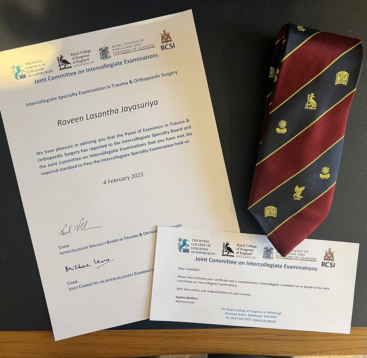 Rav Jay 🛠(@rav_ortho) on Twitter photo Look what just arrived in the post…. <a href="/RCSEd/">The Royal College of Surgeons of Edinburgh</a> <a href="/RCSnews/">The Royal College of Surgeons of England</a> Look what just arrived in the post…. <a href="/RCSEd/">The Royal College of Surgeons of Edinburgh</a> <a href="/RCSnews/">The Royal College of Surgeons of England</a>