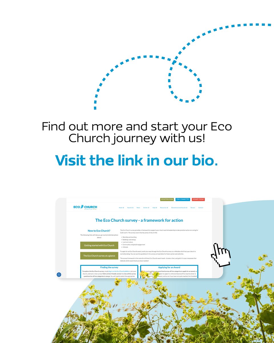 ARochaUK's tweet photo. Whether you're a cathedral, a church with no land or even if you're a church without a building, you can use the Eco Church Survey to make a real difference to take practical action on caring for God’s earth. 💚🌎 https://t.co/H8p7IV5IRm