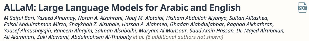 haidarkk1's tweet photo. 🌍 Ensuring AI models preserve the full spectrum of human language is more critical than ever.

As LLMs increasingly reflect the linguistic homogenization of the internet, we must actively push back to bring the world's languages in AI-driven communication. This is challenging but essential work.

The ALLaM team's incredible efforts—accepted to ICLR 🎉—in adding world-class Arabic language capabilities for LLMs primarily trained on English is one example of this (proud to have been part of the team!).

Stay tuned for more work coming in this area, particularly high quality non-English datasets to train the best AI models...