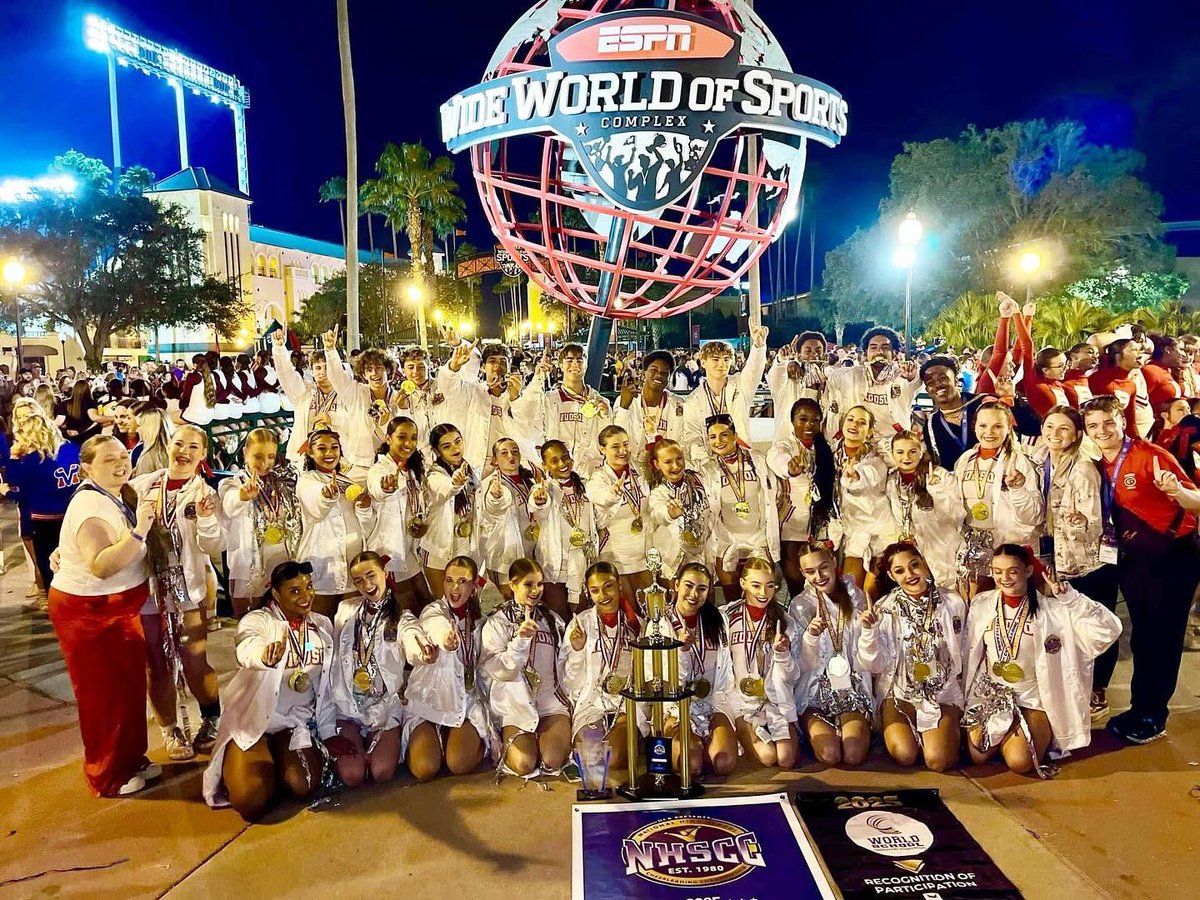 HHS_Hatcher's tweet image. 2025 State, National, and World Champions! ❤️💛🐍  The best kids, parents, and coaches! I’m so blessed!!